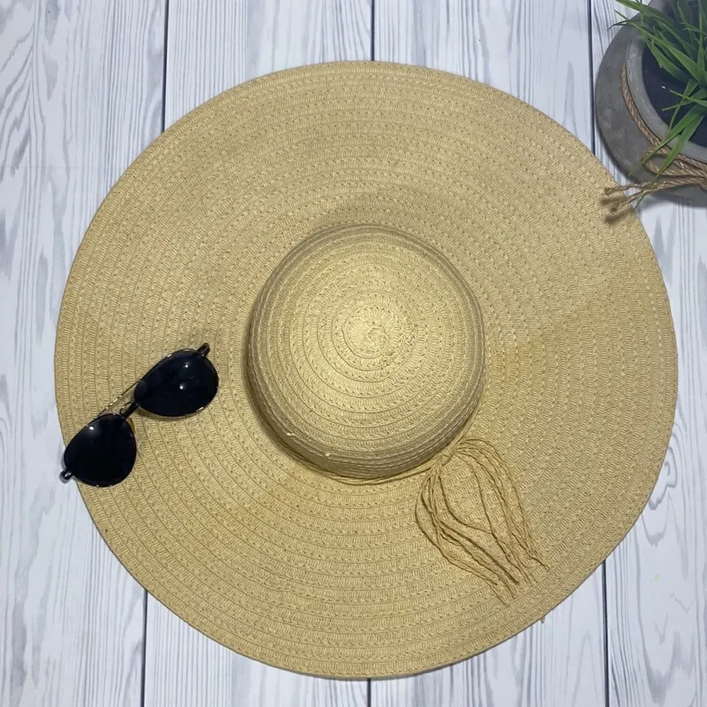 Large Straw Floppy Hat
